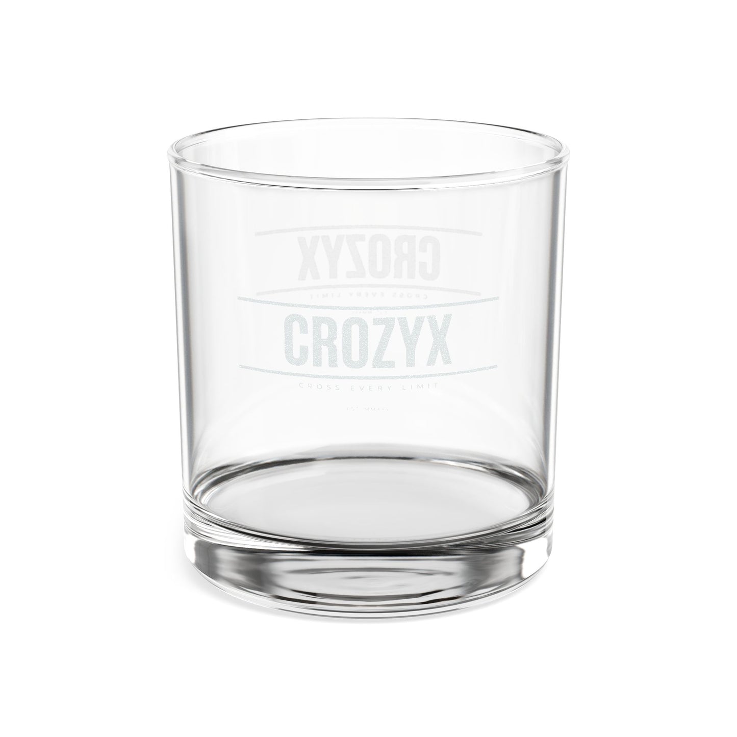 Engraved 10.5oz Whiskey Glass — Personalized CROZYX Rocks Tumbler
