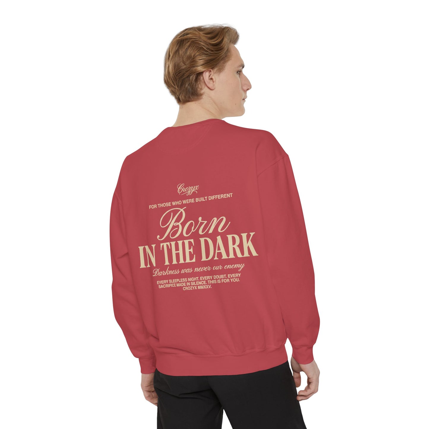 Born In The Dark Crewneck — CROZYX Dark Division