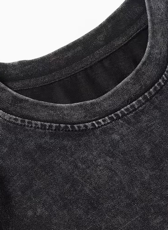This World Is Temporary Washed Tee — CROZYX Dark Division