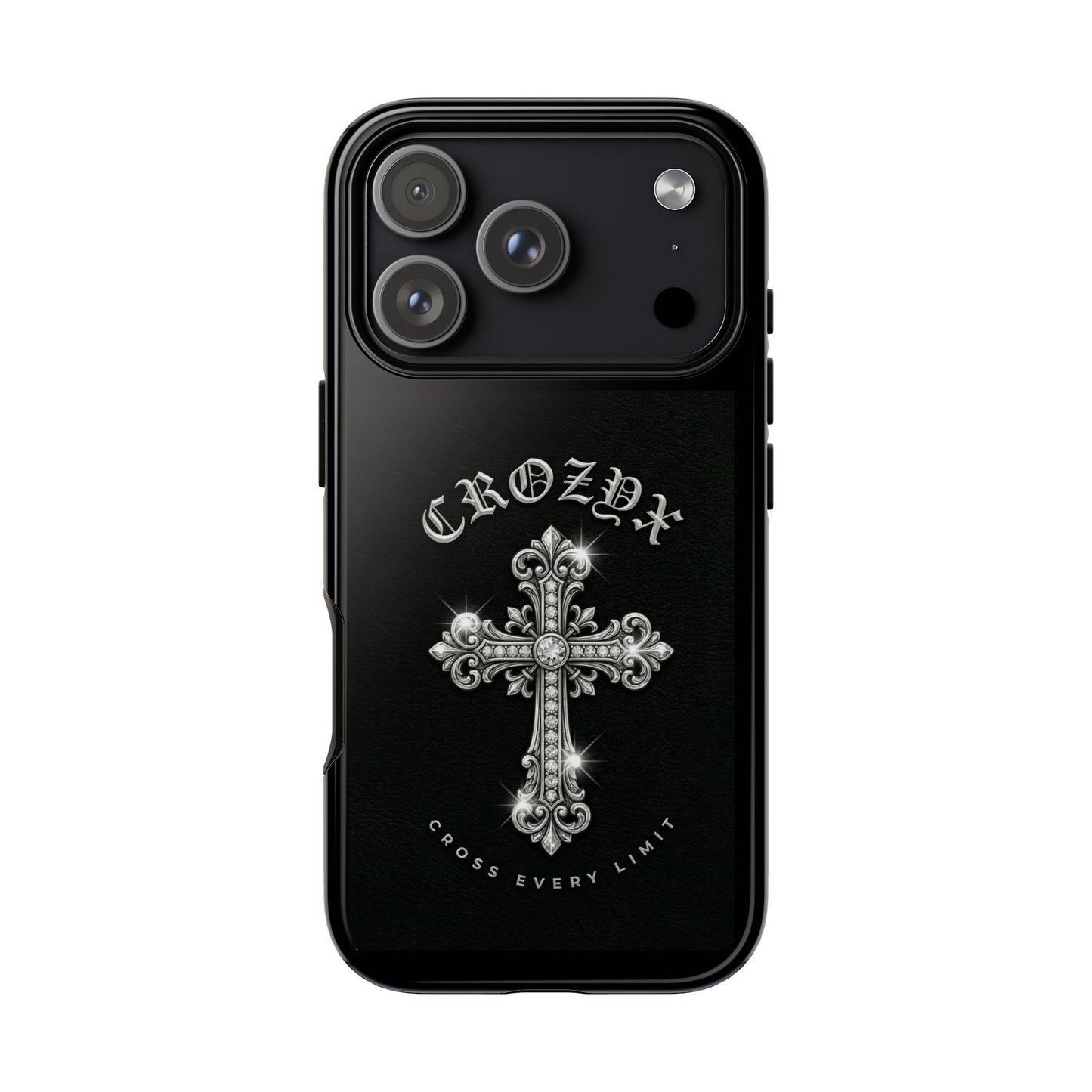 Cross Every Limit Gothic Cross Phone Case — Protective Black Christian iPhone Cover
