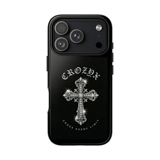 Cross Every Limit Gothic Cross Phone Case — Protective Black Christian iPhone Cover