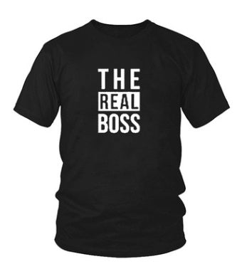 The Real Boss Tee — CROZYX Dark Division