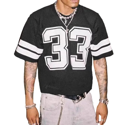 No. 33 Mesh Jersey Tee — CROZYX Dark Division