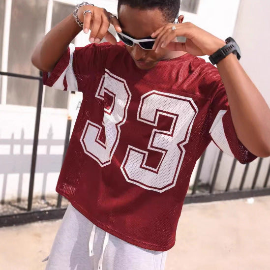 No. 33 Mesh Jersey Tee — CROZYX Dark Division