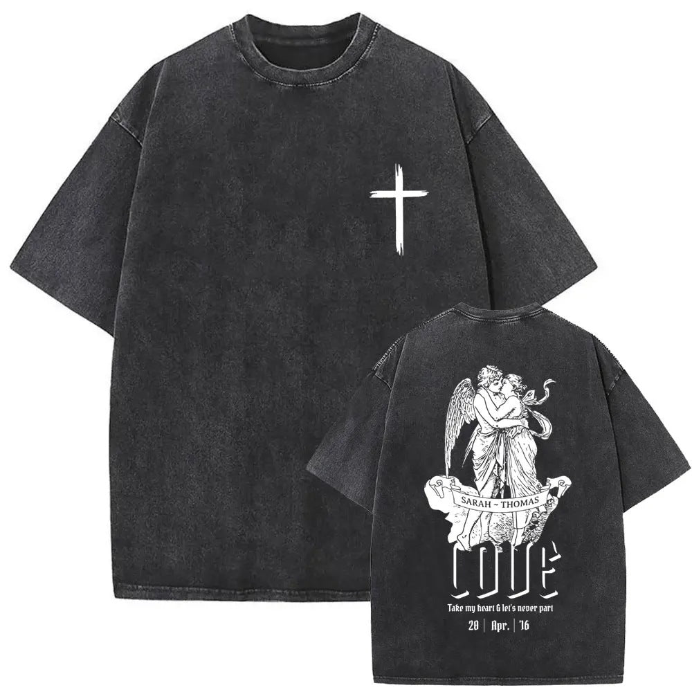 Jesus Is King Washed Tee — CROZYX Dark Division