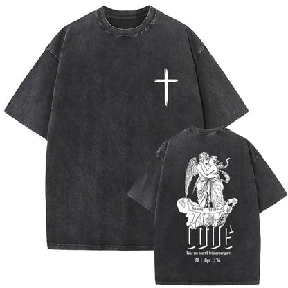 Jesus Is King Washed Tee — CROZYX Dark Division