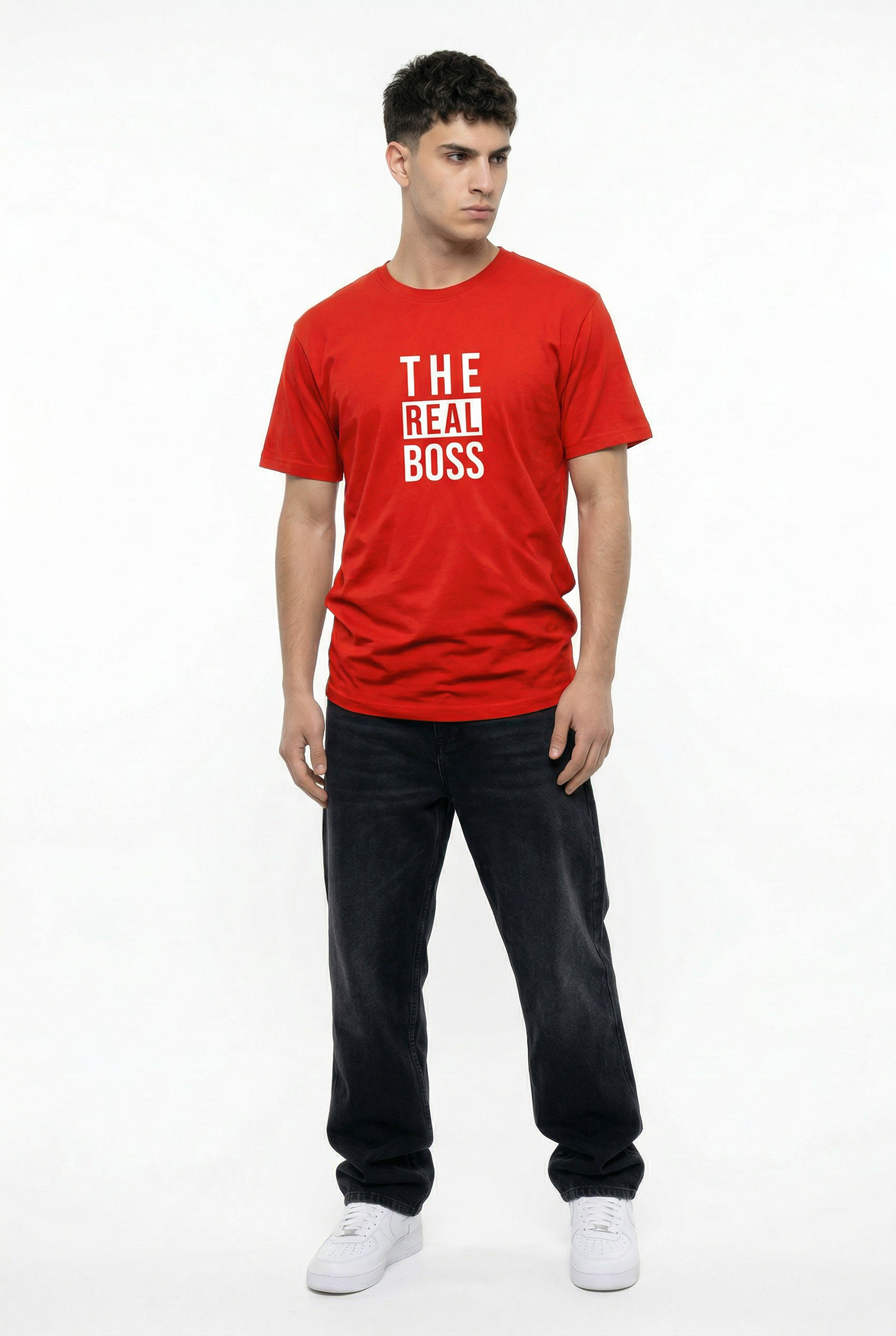The Real Boss Tee — CROZYX Dark Division