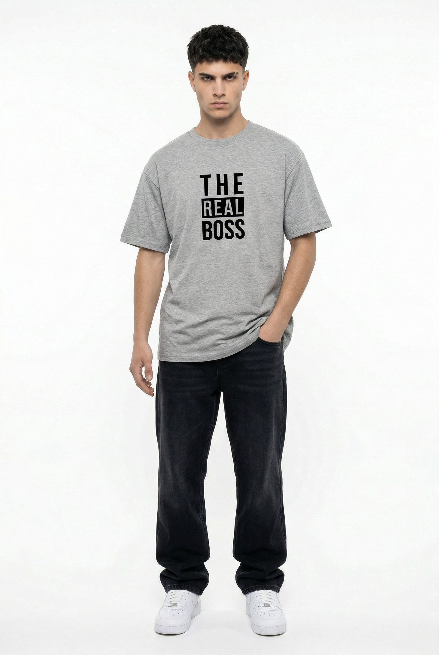 The Real Boss Tee — CROZYX Dark Division