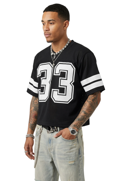 No. 33 Mesh Jersey Tee — CROZYX Dark Division