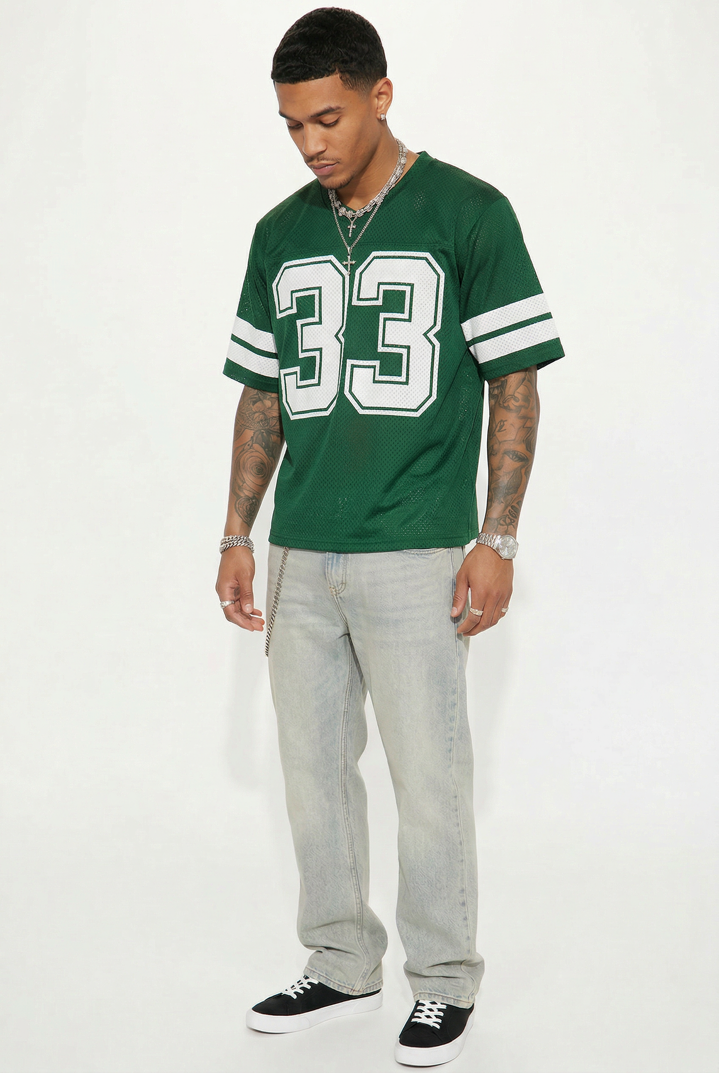 No. 33 Mesh Jersey Tee — CROZYX Dark Division