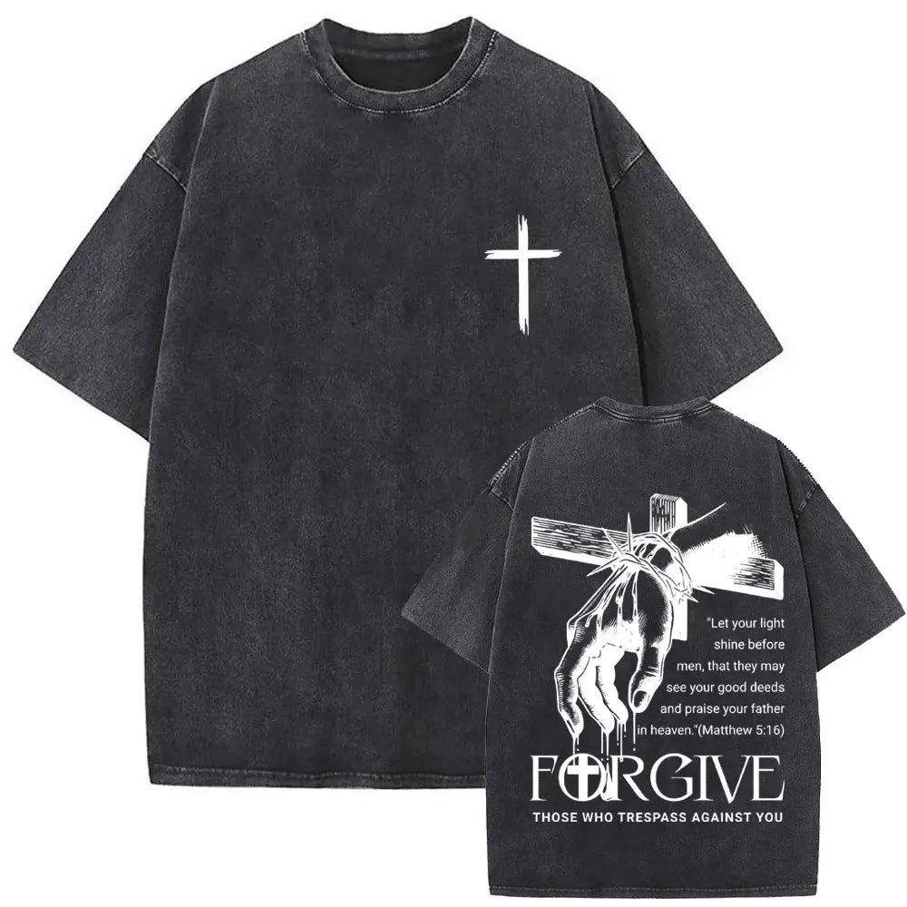 Jesus Is King Washed Tee — CROZYX Dark Division