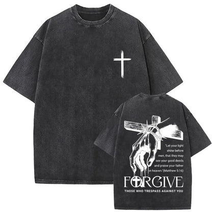 Jesus Is King Washed Tee — CROZYX Dark Division