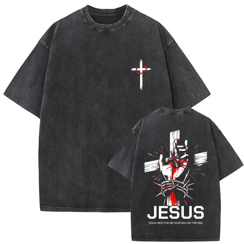 Jesus Is King Washed Tee — CROZYX Dark Division – Crozyx