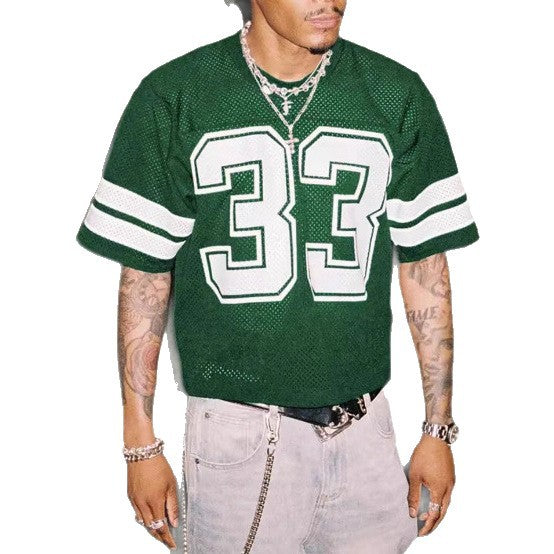 No. 33 Mesh Jersey Tee — CROZYX Dark Division