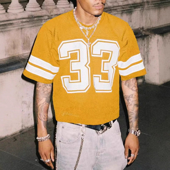 No. 33 Mesh Jersey Tee — CROZYX Dark Division